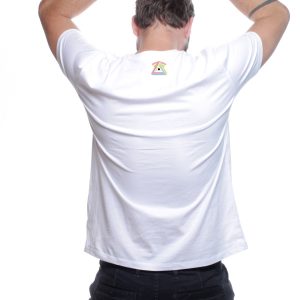 Lasch Men Organic Bio Shirt back white forever Jan Oberlaender